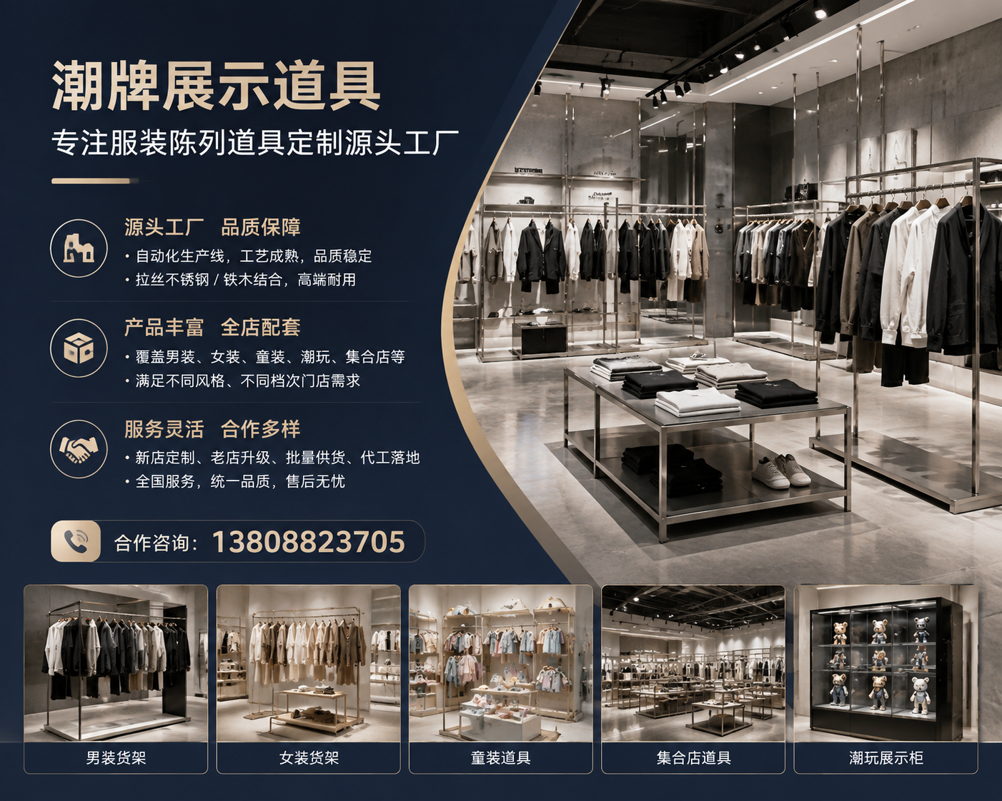 2026 年东丽优秀的拉丝不锈钢服装展示架厂家哪家专业,开服装店的小老板，靠这玩意儿让新款挂30天不塌还显高级