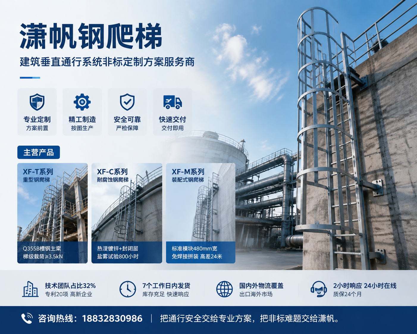 2026 年更新：福贡专业的爬梯护笼供货厂家推荐几家,10米高空作业还敢随便爬？这玩意儿居然能把风险降到0级
