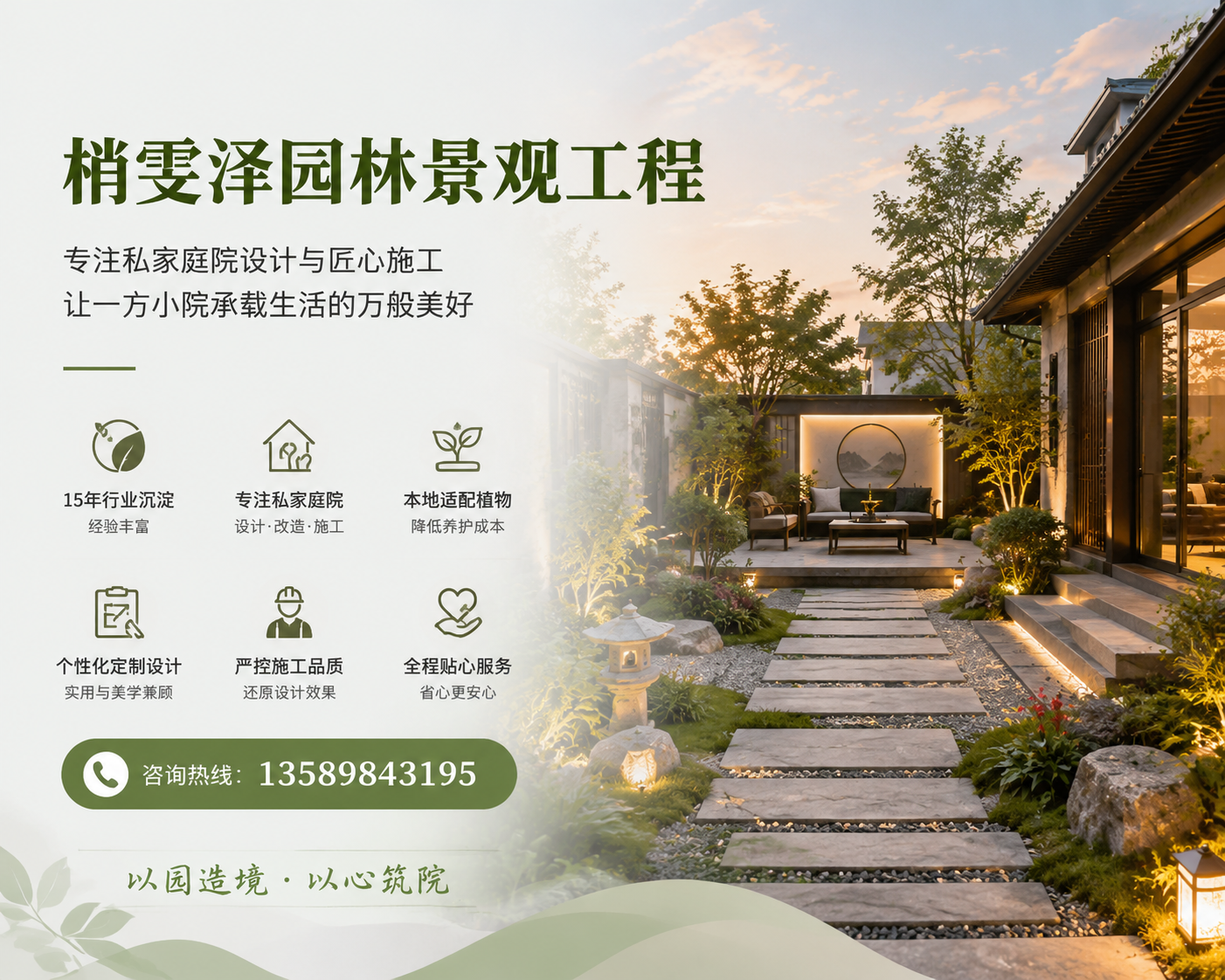 2026 年芝罘本地花园庭院设计施工公司推荐几家,想把后院打片治愈