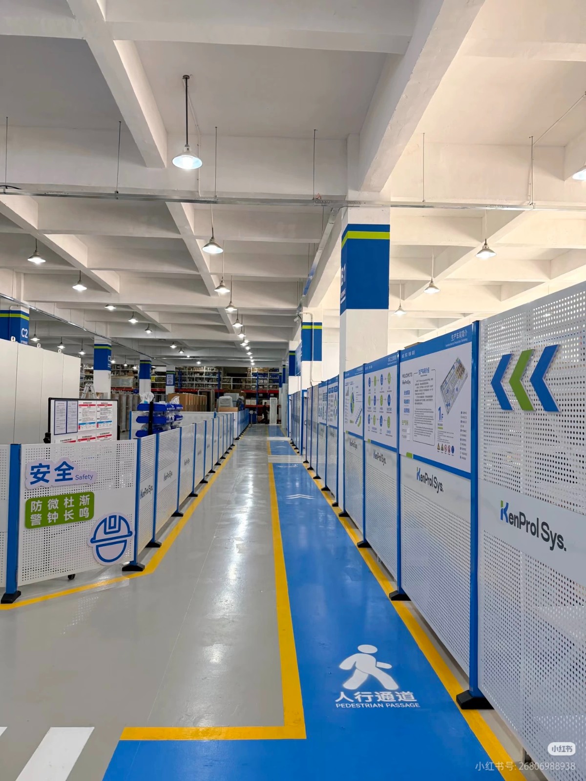 石狮双科金属制品车间通道围栏定制厂家应用场景