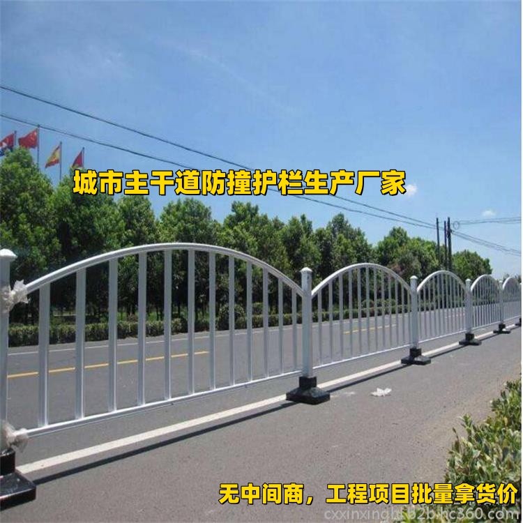 龙港道路隔离护栏实拍