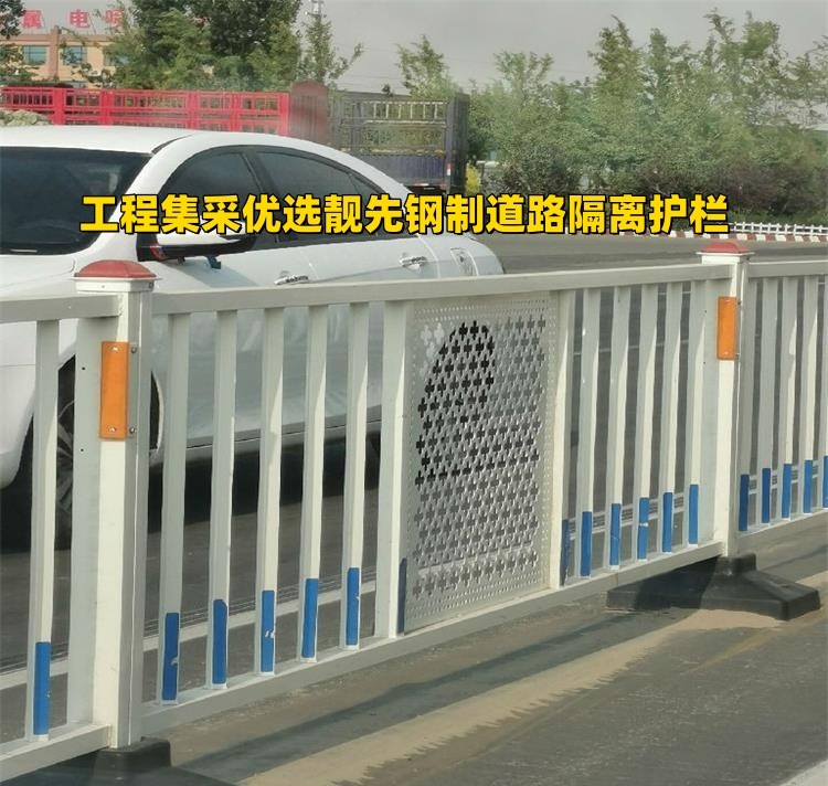 龙港道路护栏实拍