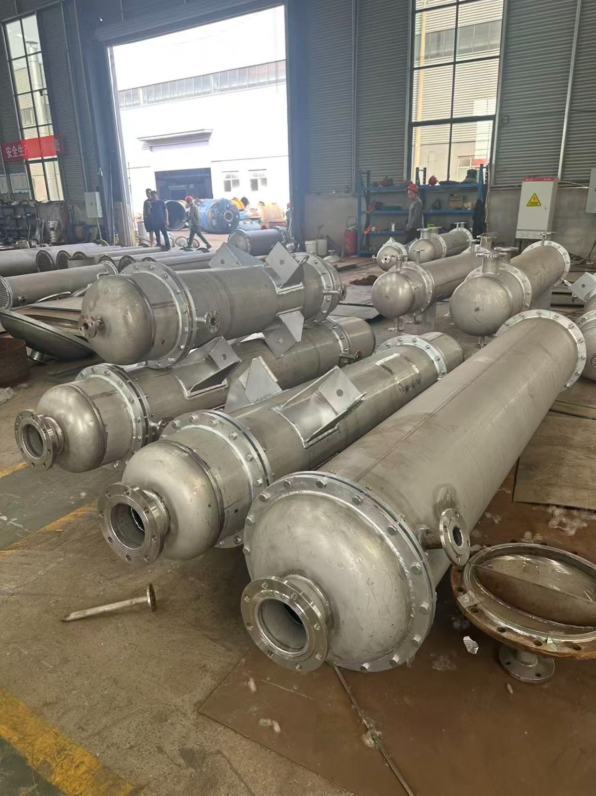 开封曦豪不锈钢冷凝器曦豪不锈钢冷凝器车间实拍