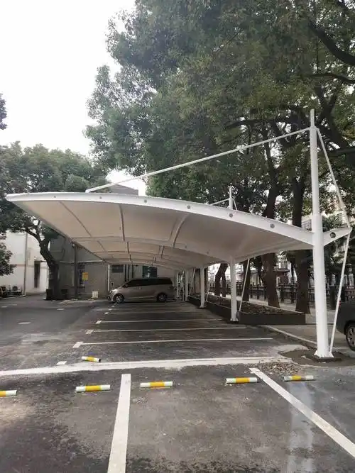 浮山鹏翔膜结构膜结构停车棚生产厂家案例图片