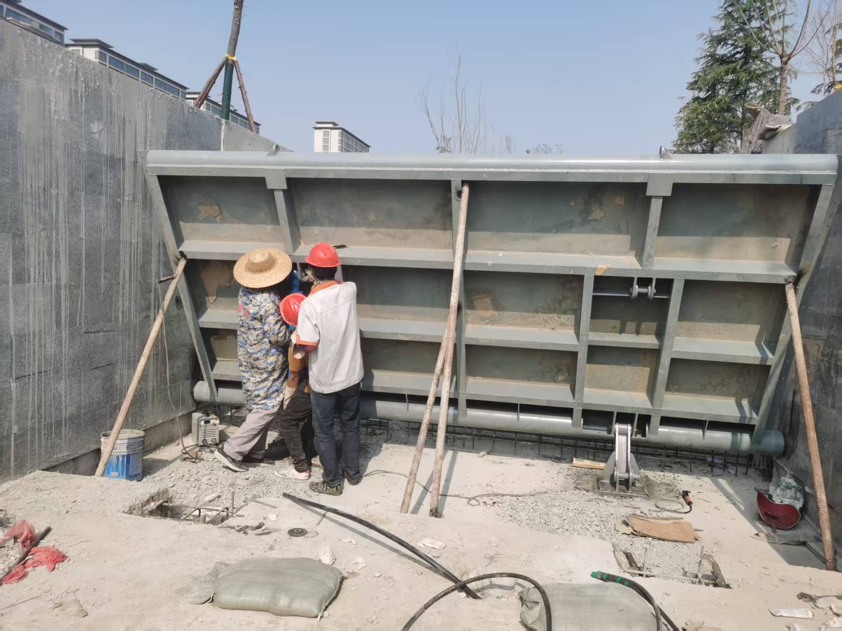 迎江旺泰闸门专业的铸铁方闸门厂家实拍