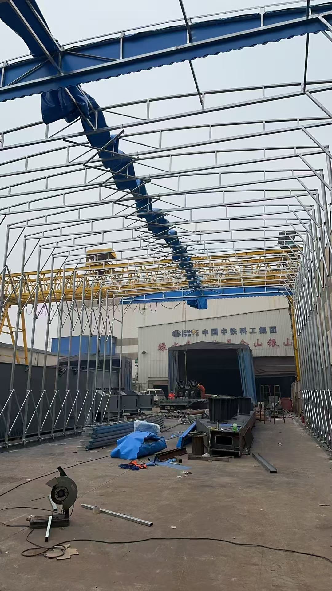 江岸诚瑞卓金属移动雨棚厂家实拍