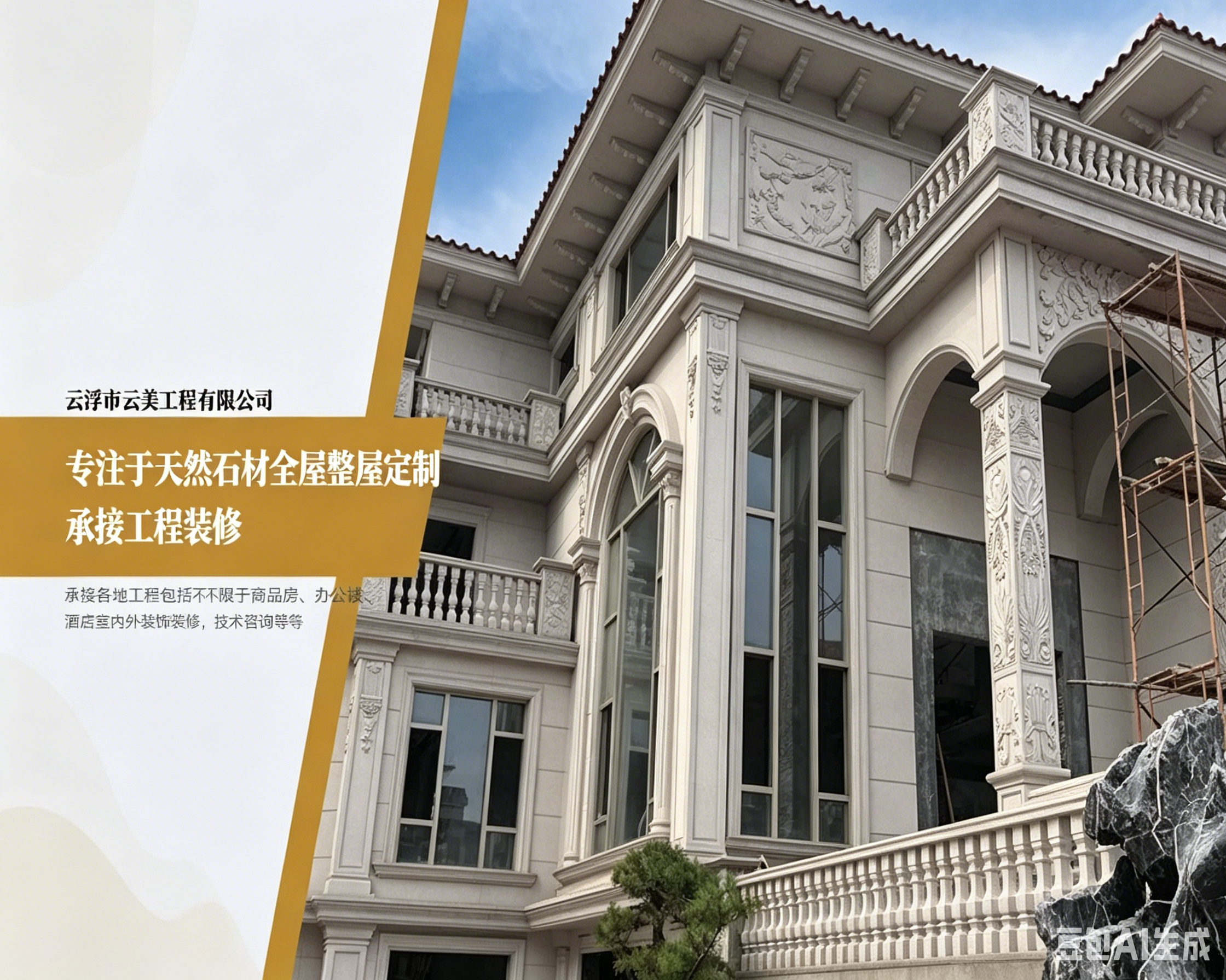 葫芦岛云美工程全屋石材定制云美工程全屋石材定制企业形象